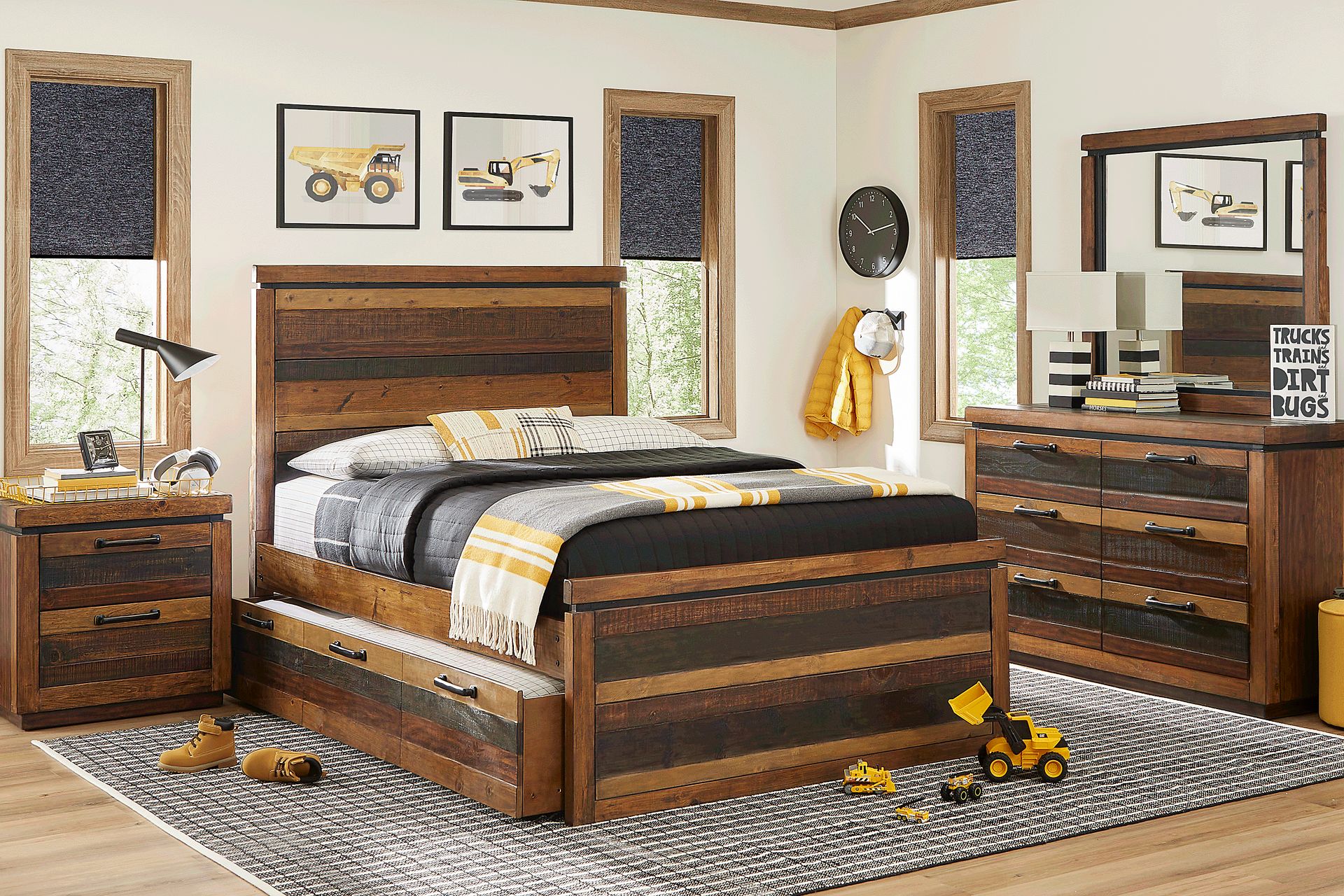 Kids Westover Hills Jr. Brown Full Panel Bedroom - Image 1