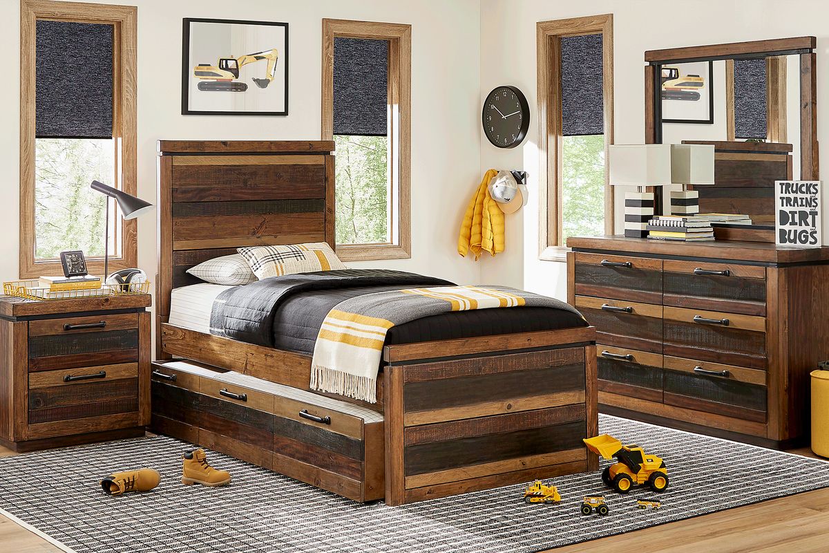 Westover Hills Jr. 5 Pc Reclaimed Brown Twin Bedroom Set With