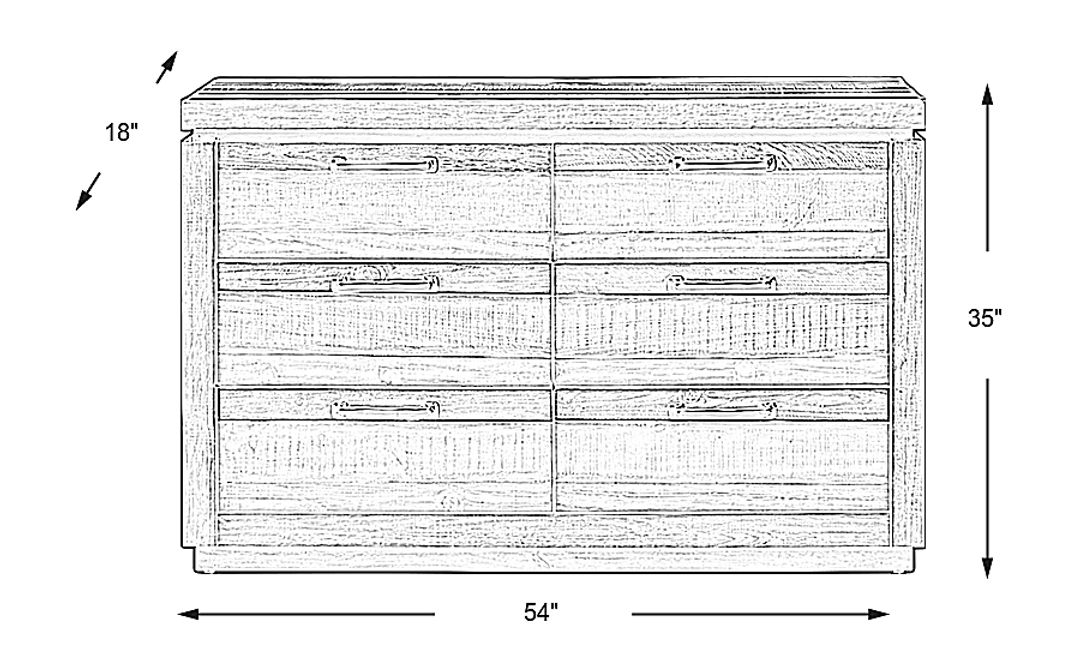 Kids Westover Hills Jr Brown Dresser