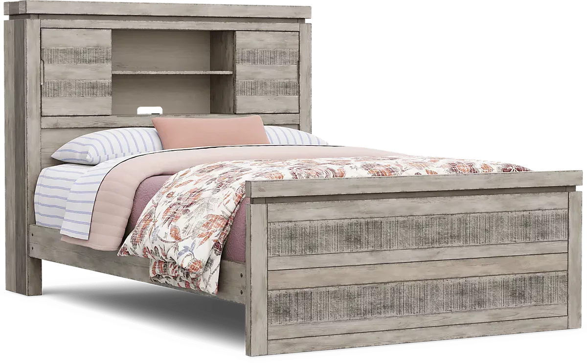 house on the hill 23aw ロンパandボンネットセット Westover Hills Jr. Gray 3 Pc Full Bookcase Bed | Rooms to Go