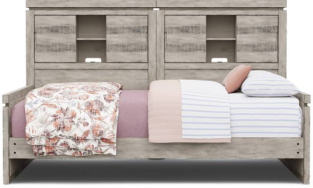 Kids Westover Hills Jr. Gray Full Bookcase Wall Bed - Thumbnail - Image 3