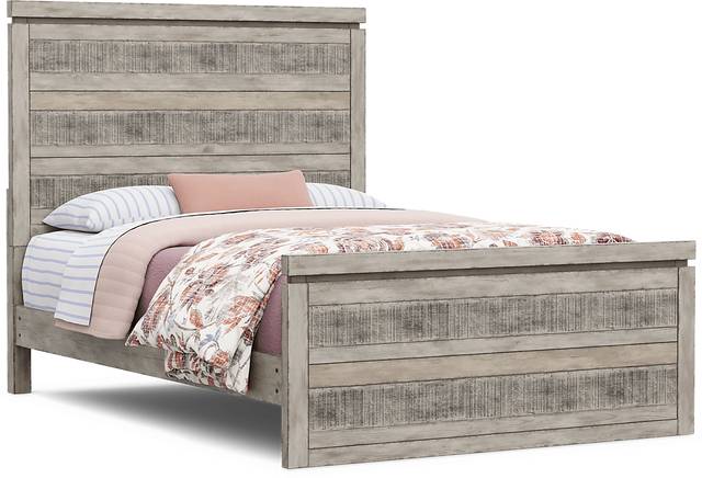 Kids Westover Hills Jr. Gray Full Panel Bed - Thumbnail - Image 1