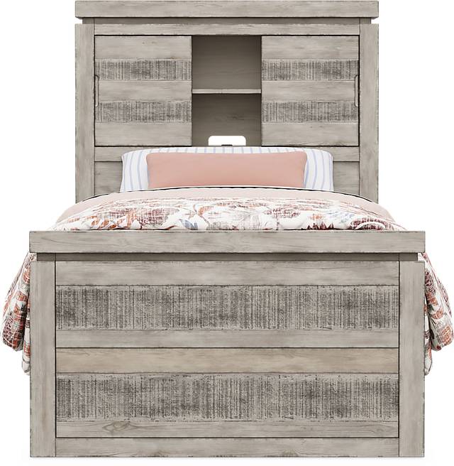 Kids Westover Hills Jr. Reclaimed Gray 5 Pc Twin Bookcase Bedroom - Thumbnail - Image 3