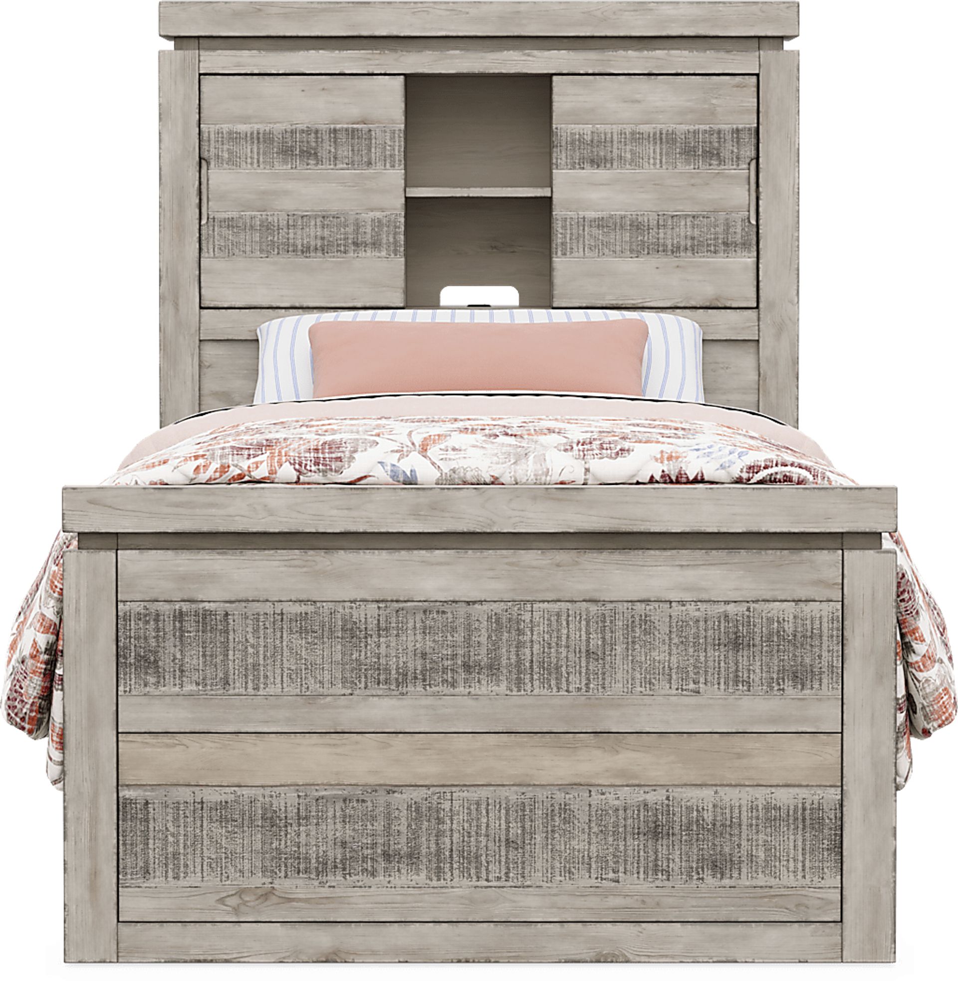 Kids Westover Hills Jr. Reclaimed Gray 5 Pc Twin Bookcase Bedroom - Image 3