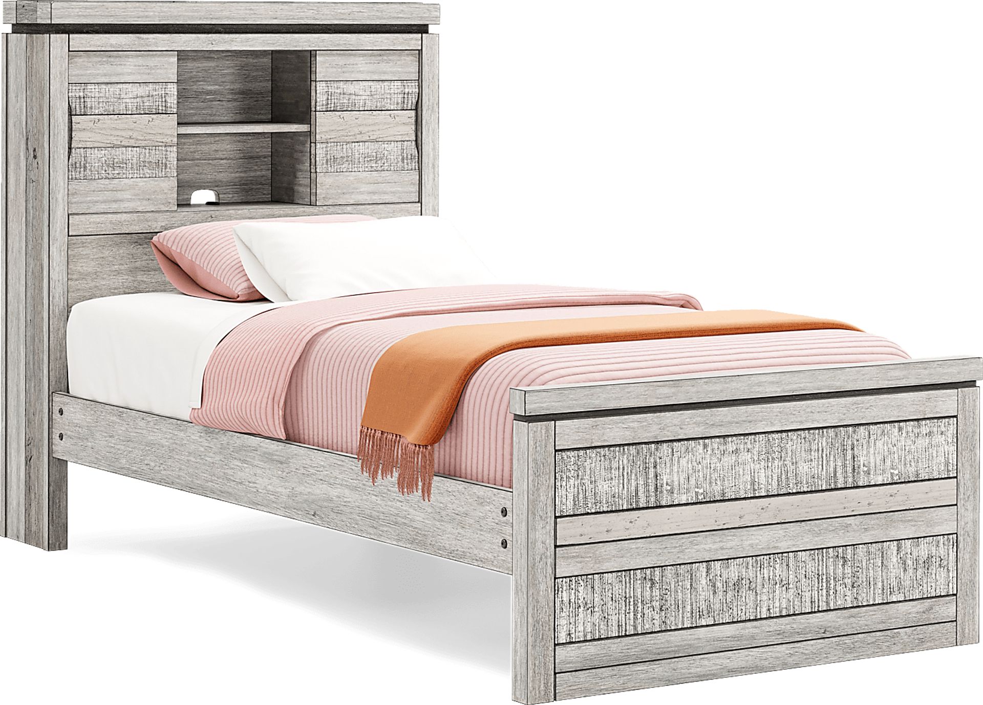 Kids Westover Hills Jr. Gray Twin Bookcase Bed - Image 3