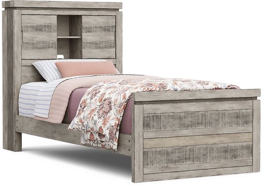 Kids Westover Hills Jr Gray Twin Bookcase Bed