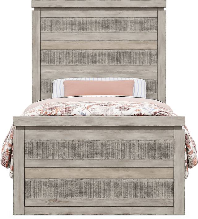 Kids Westover Hills Jr. Gray Twin Panel Bed - Thumbnail - Image 3