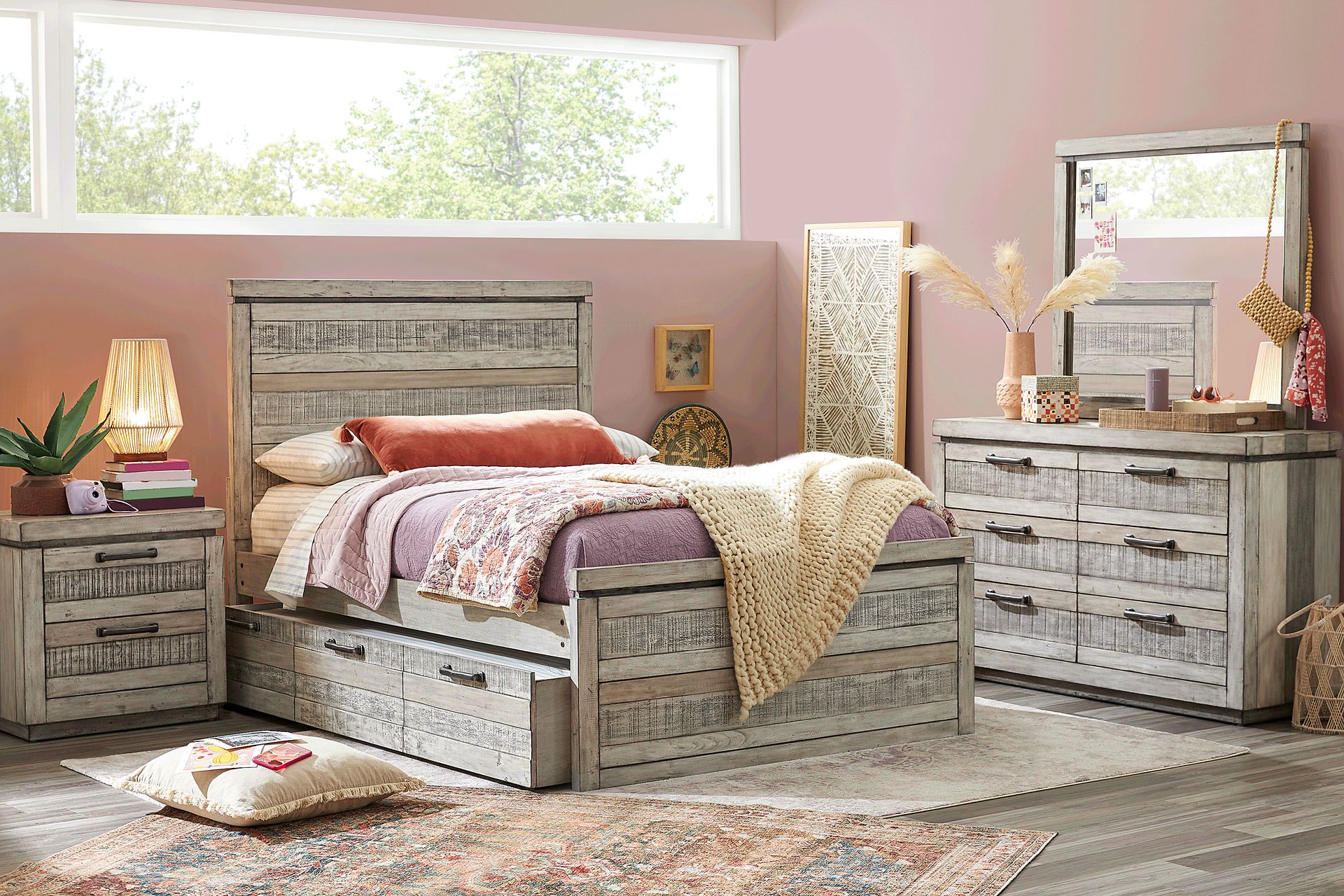 Kids Westover Hills Jr. Reclaimed Gray 5 Pc Full Panel Bedroom - Image 1