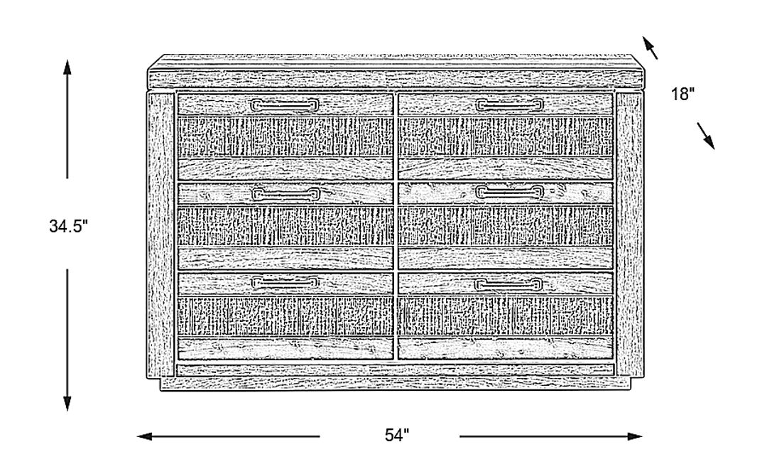 Kids Westover Hills Jr Gray Dresser