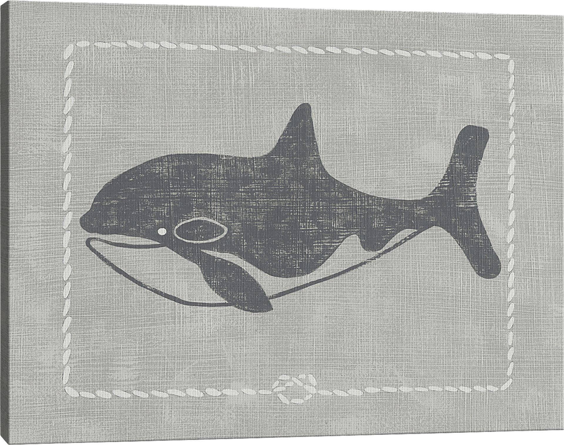 Kids Whales of Deep II Gray Artwork - Image 3