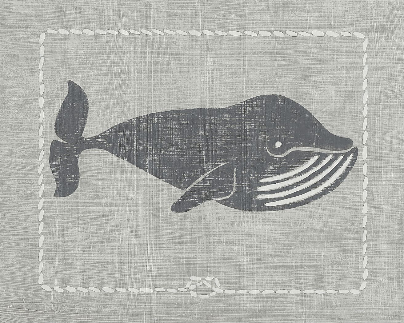 Kids Whales of Deep III Gray Artwork