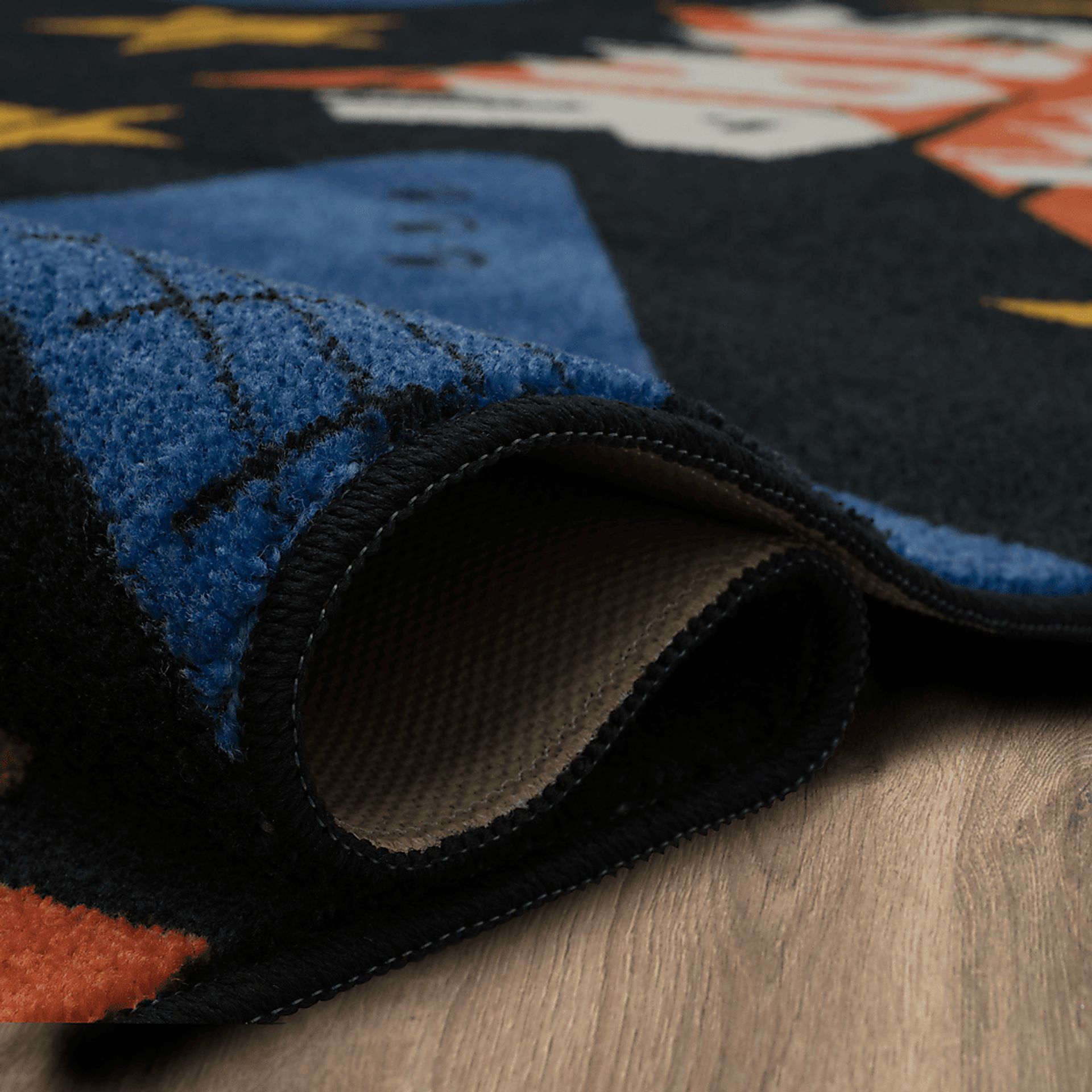 Kids Whammy Bar Black 3' x 5' Rug - Image 6