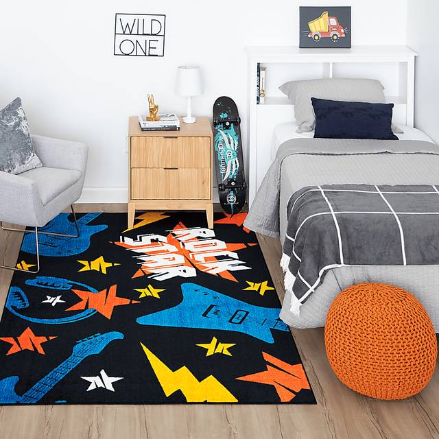 Kids Whammy Bar Black 8' x 10' Rug - Thumbnail - Image 8