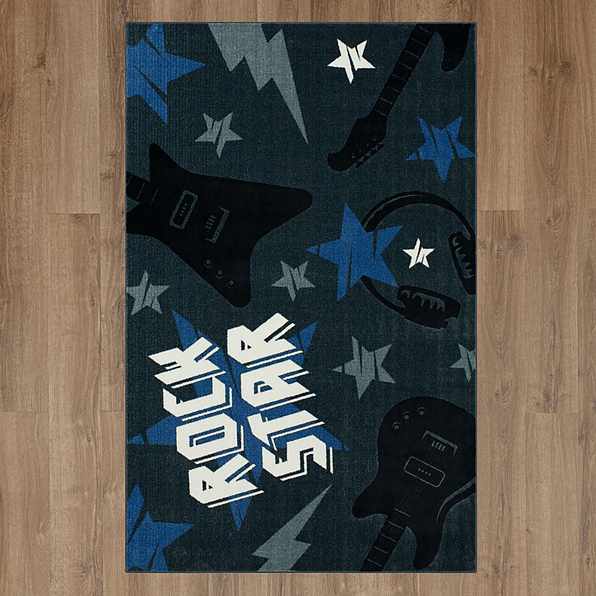 Kids Whammy Bar Blue 5' x 8' Rug - Image 7