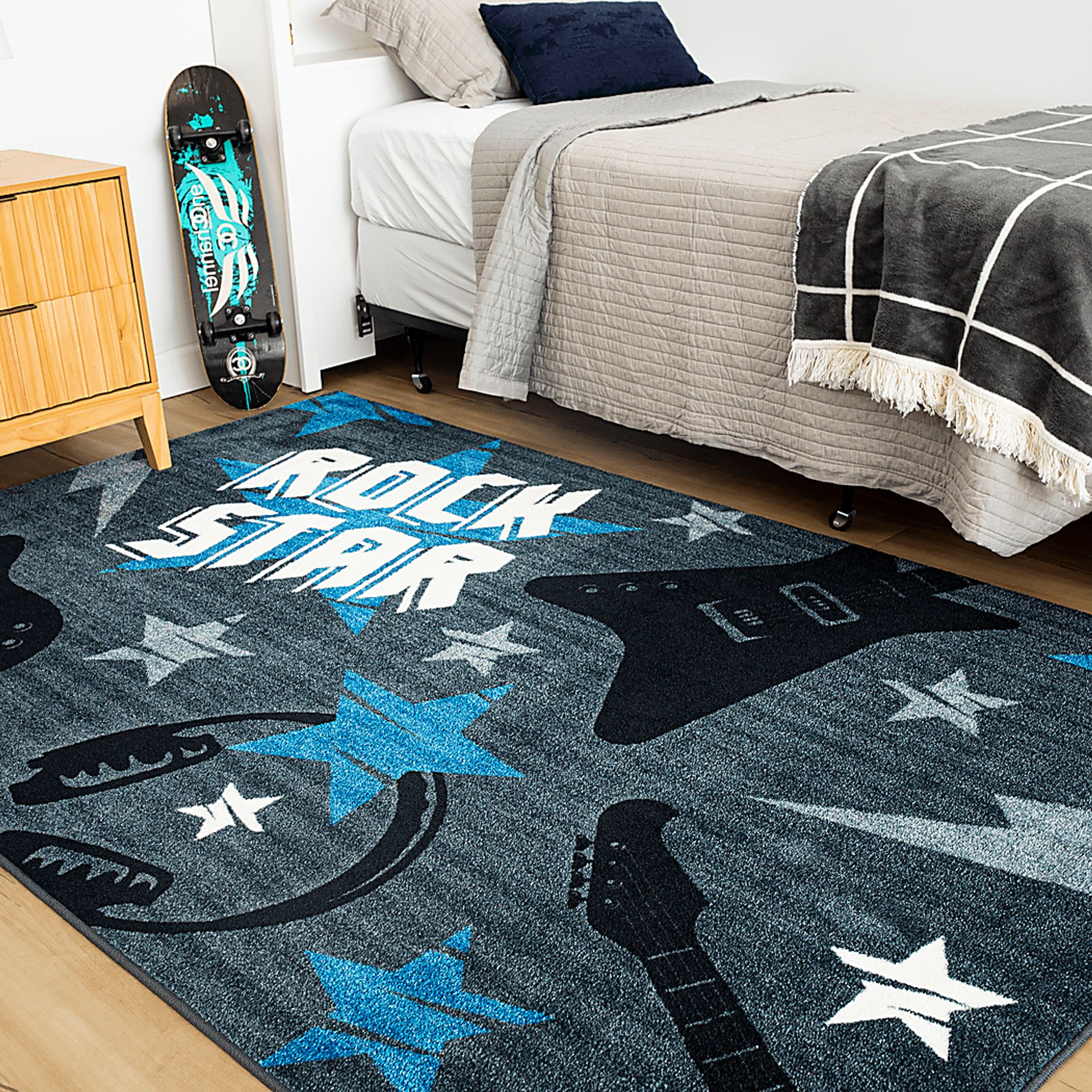 Kids Whammy Bar Blue 5' x 8' Rug - Image 8