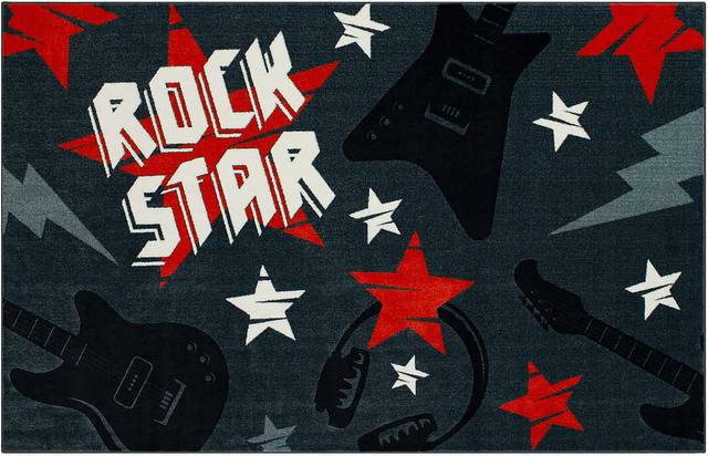 Kids Whammy Bar Red 5' x 8' Rug - Thumbnail - Image 1