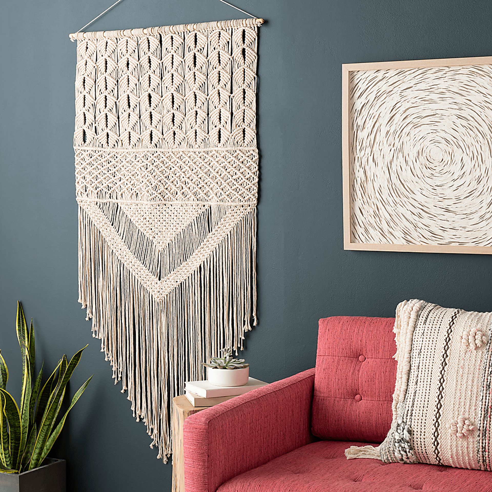 Kids Wheat Weave Cream Wall Decor - Image 2