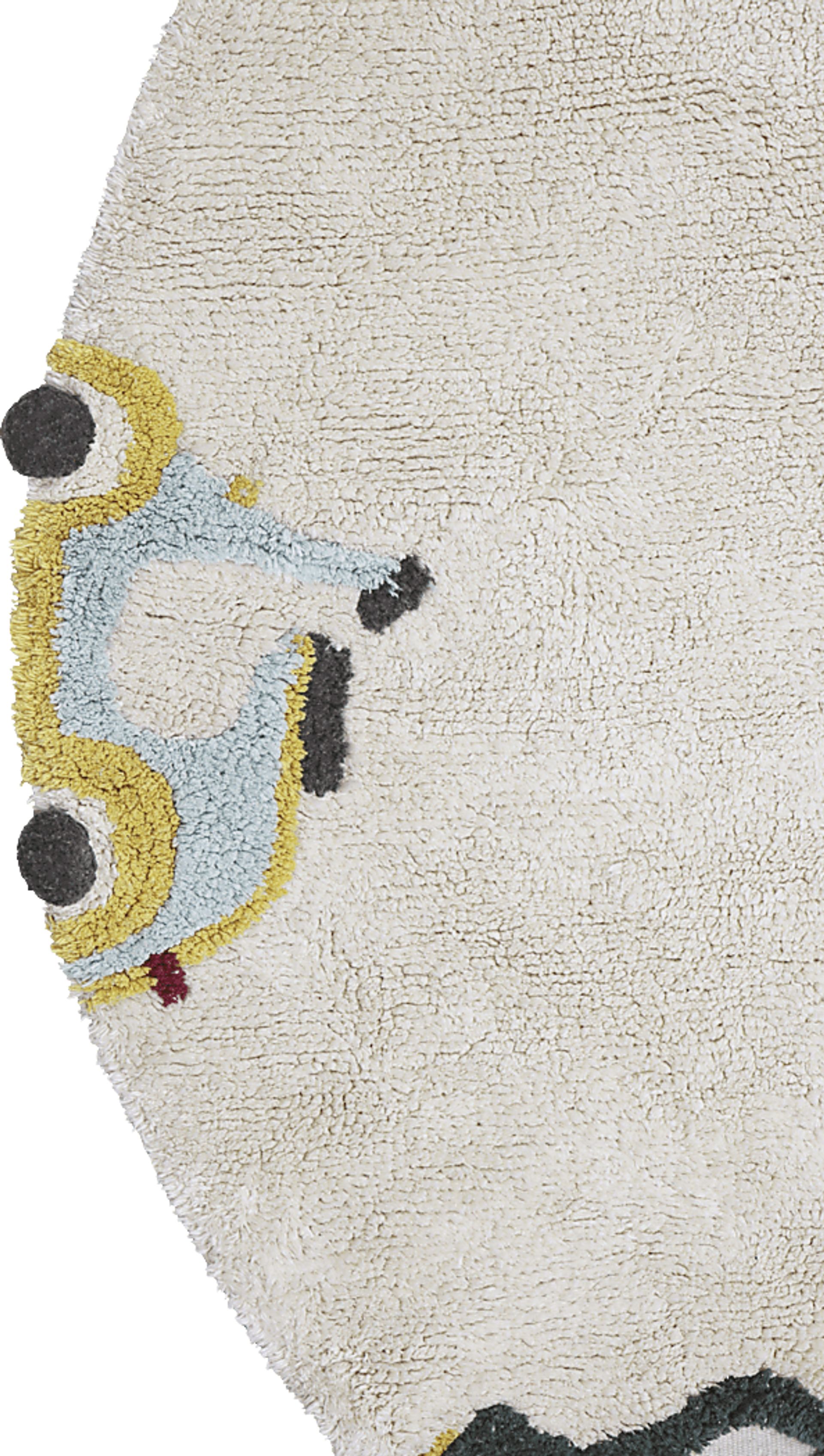 Kids Wheels Multi 4'7 Machine Washable Round Rug - Image 4