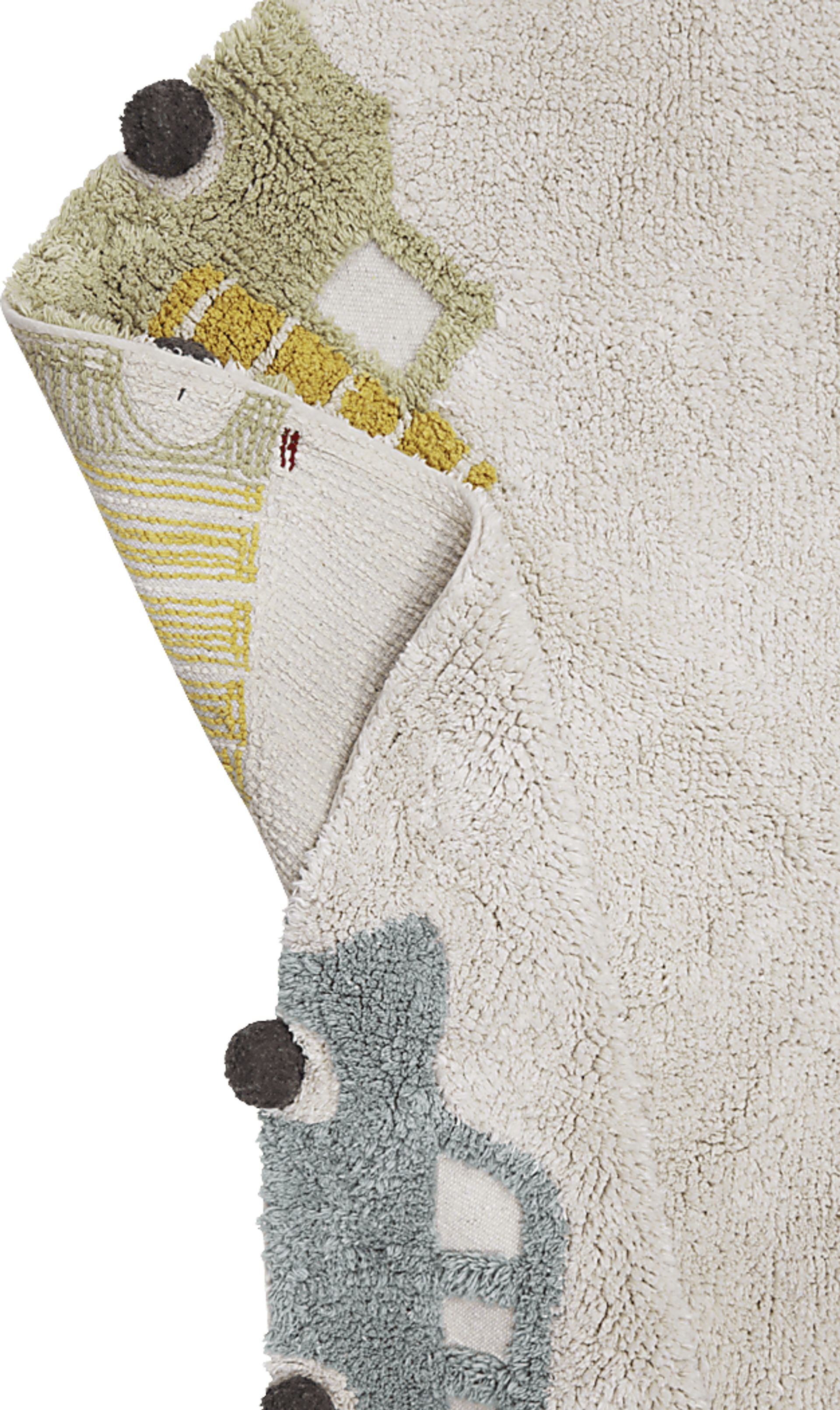 Kids Wheels Multi 4'7 Machine Washable Round Rug - Image 5
