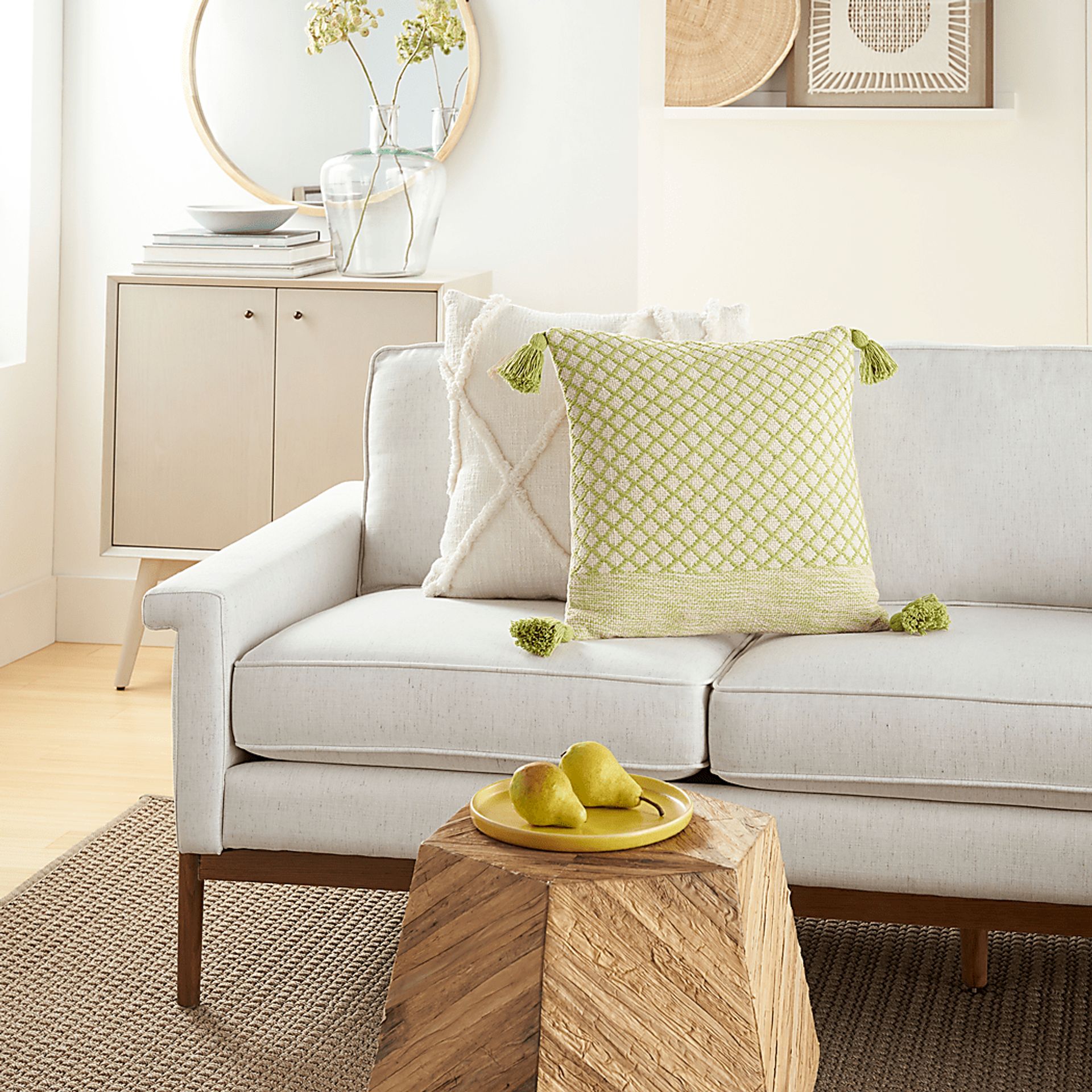 Kids Whitekirk Green Throw Pillow - Image 3