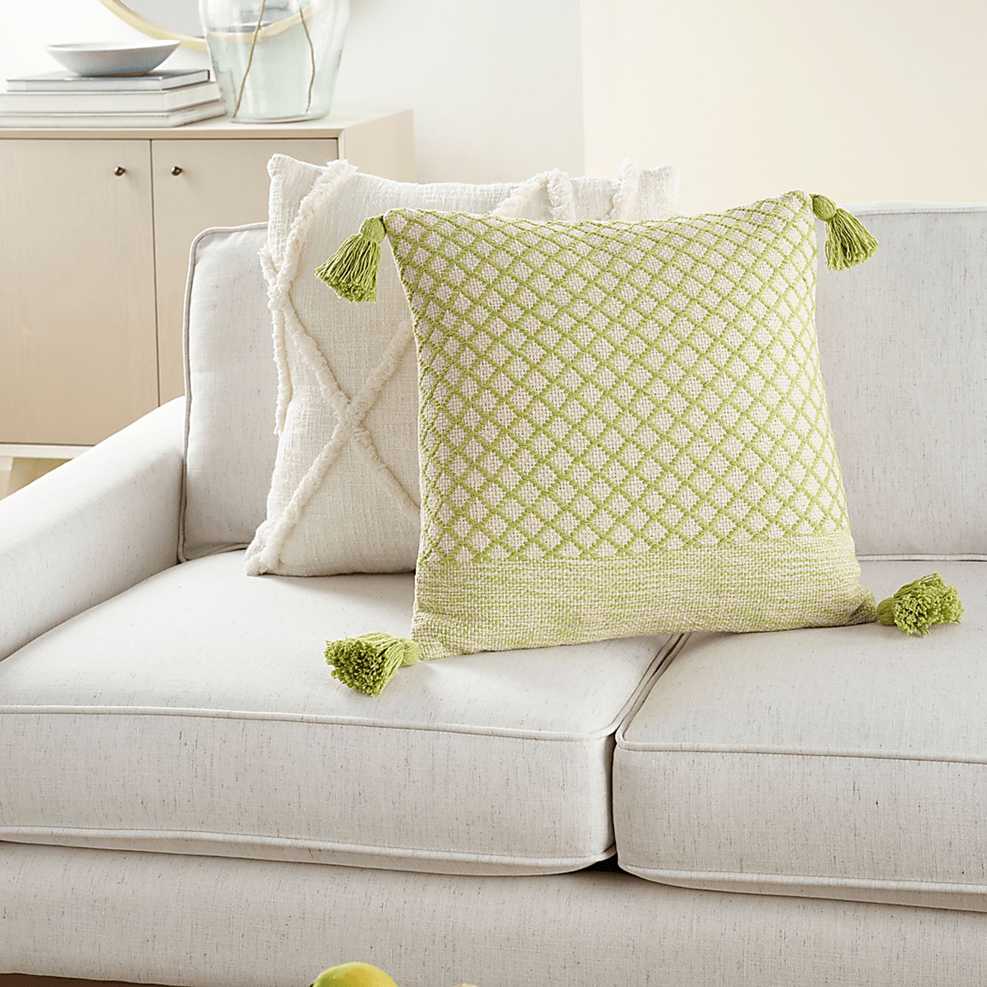 Kids Whitekirk Green Throw Pillow - Image 4