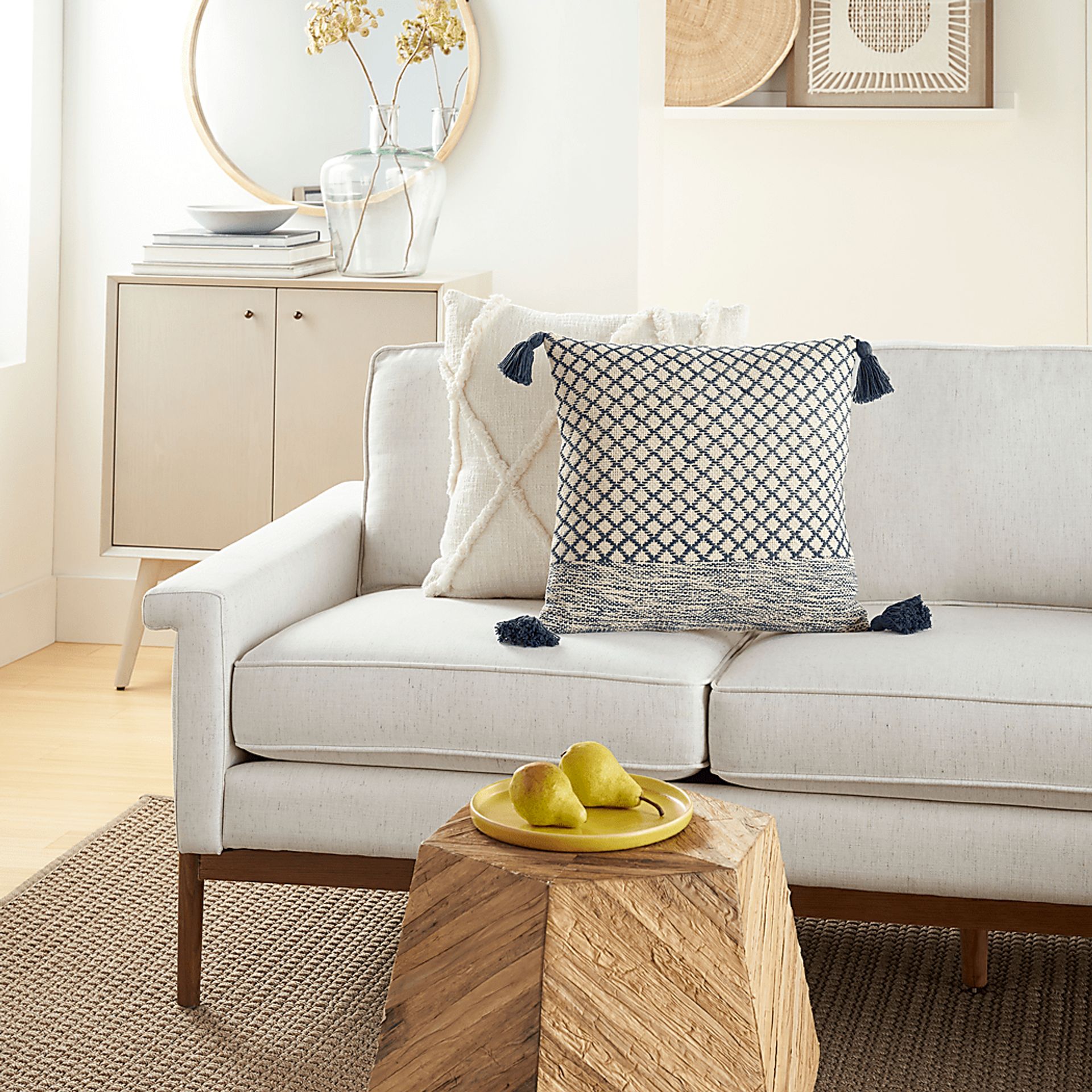 Kids Whitekirk Navy Throw Pillow - Image 3