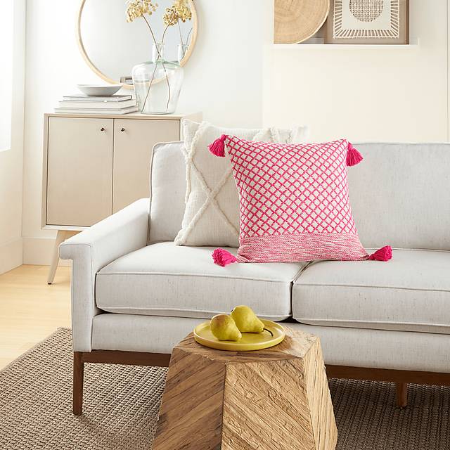 Kids Whitekirk Pink Throw Pillow - Thumbnail - Image 3