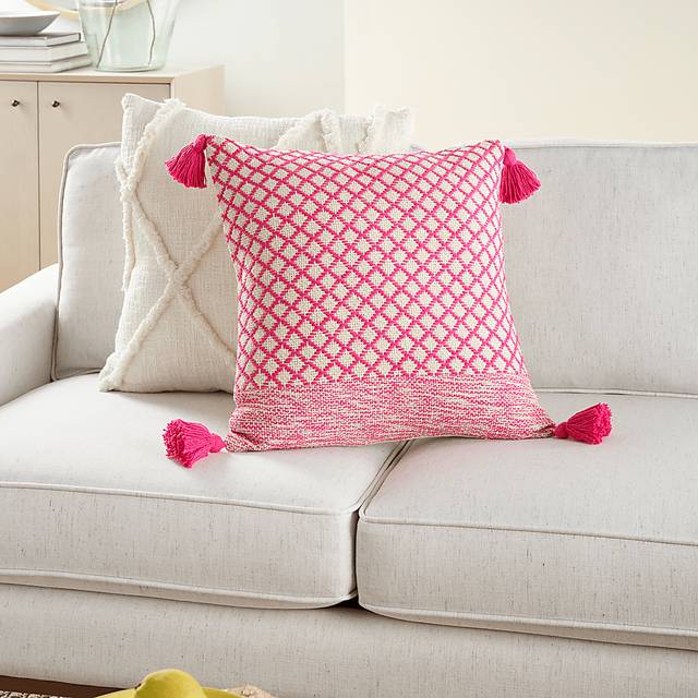 Kids Whitekirk Pink Throw Pillow - Thumbnail - Image 4