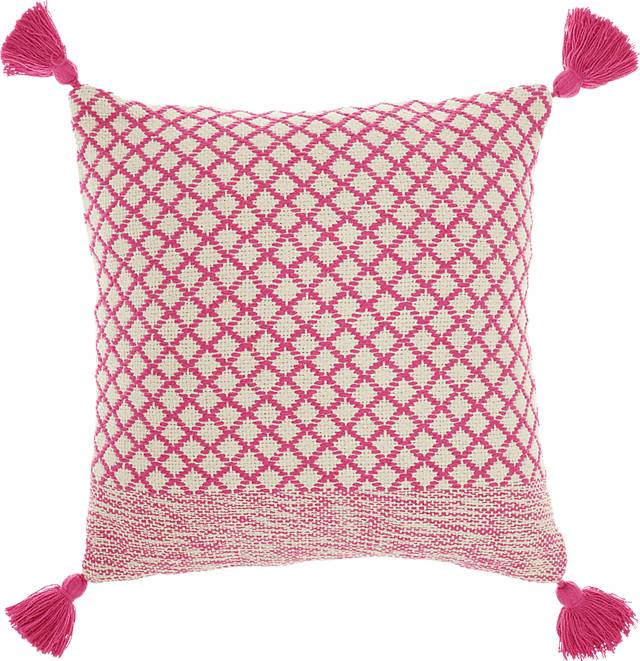 Kids Whitekirk Pink Throw Pillow - Thumbnail - Image 1