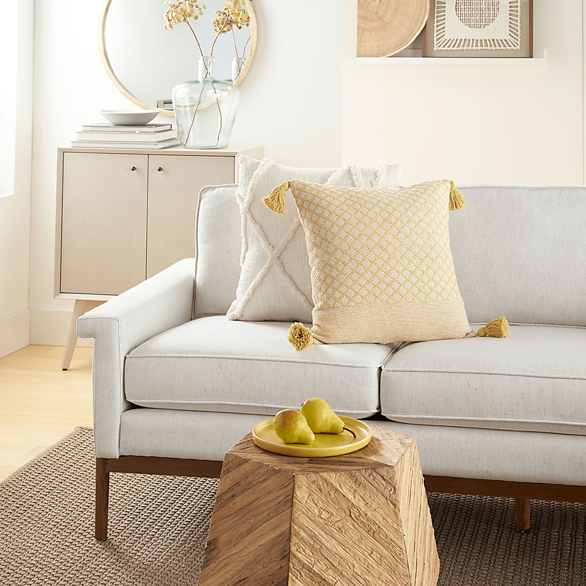 Kids Whitekirk Yellow Throw Pillow - Image 3