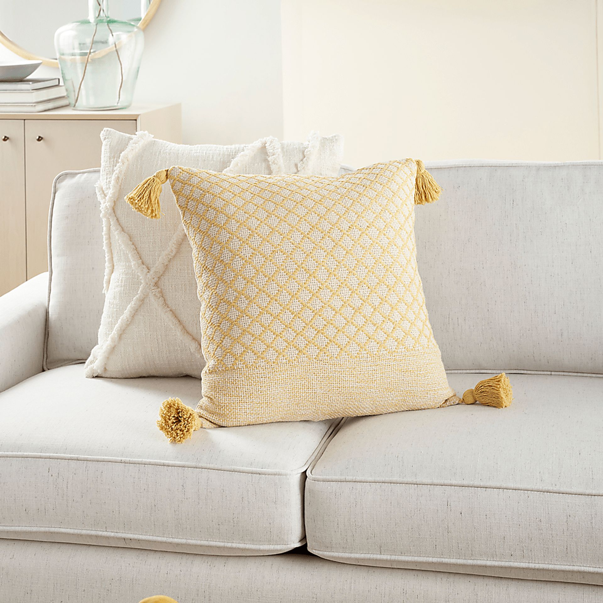 Kids Whitekirk Yellow Throw Pillow - Image 4