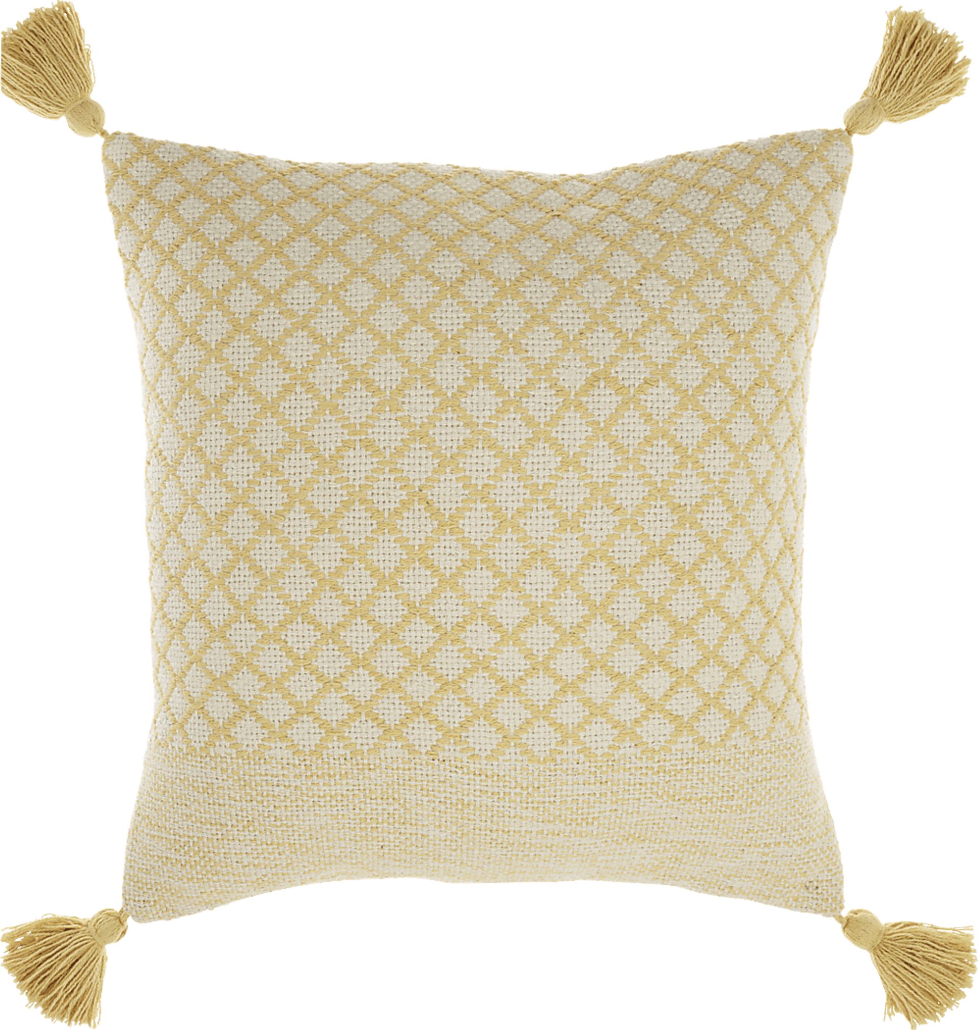Kids Whitekirk Yellow Throw Pillow - Image 1