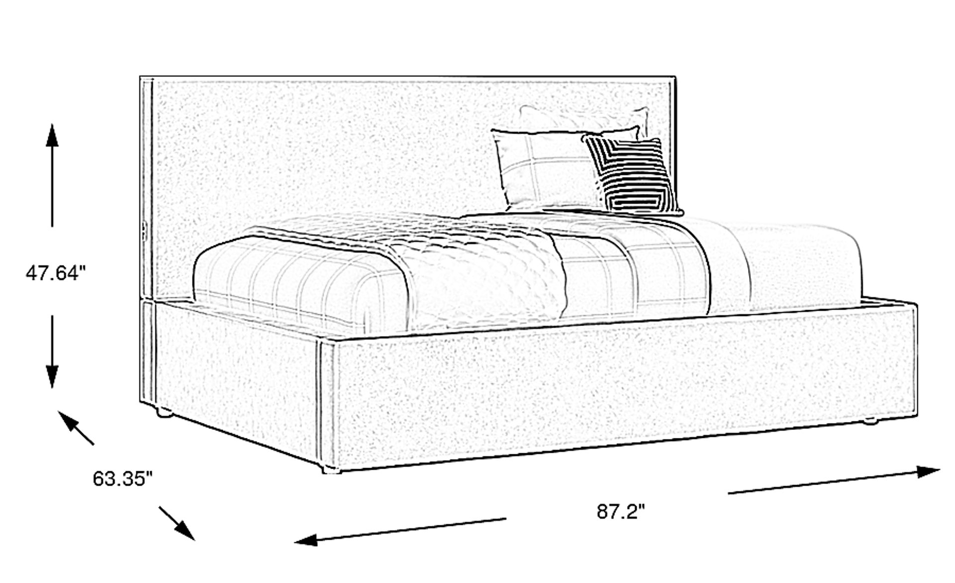 Dimension Image. Please refer to the Dimension Tab on this page for dimension details.