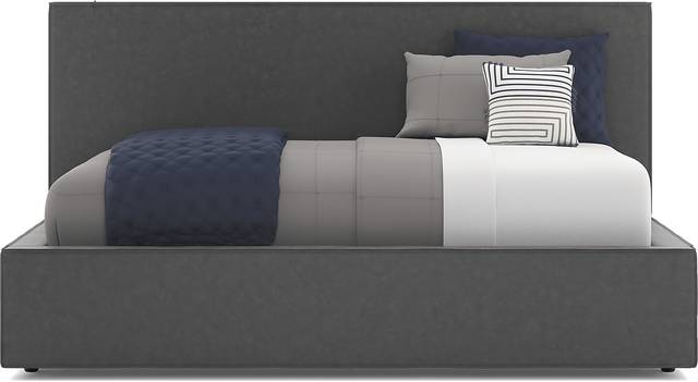 Kids Whitman Gray Twin Upholstered Lounge Bed - Thumbnail - Image 2