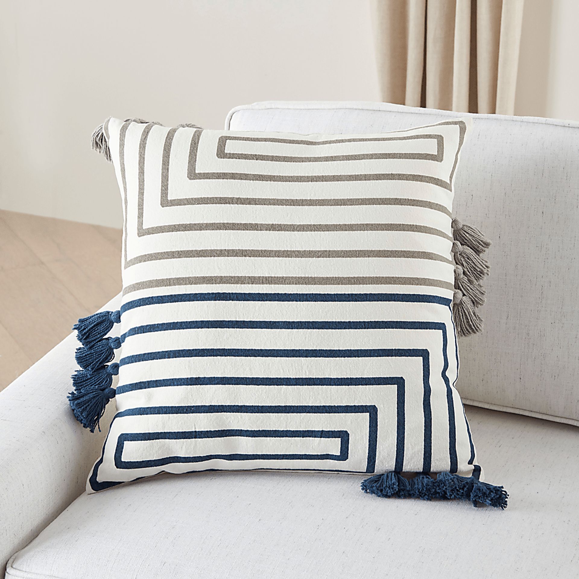 Kids Wiestling Light Gray Throw Pillow - Image 4