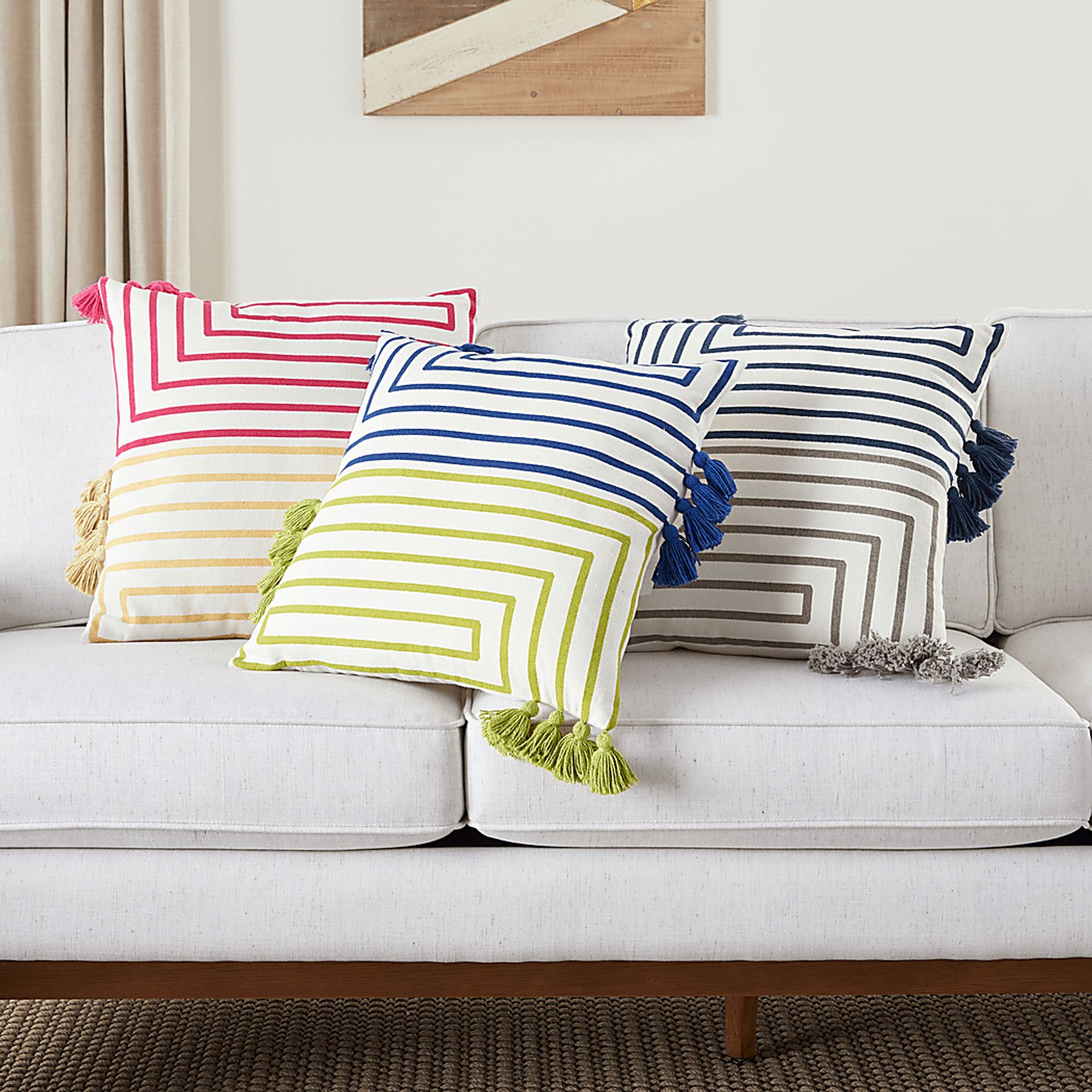 Kids Wiestling Light Gray Throw Pillow - Image 5