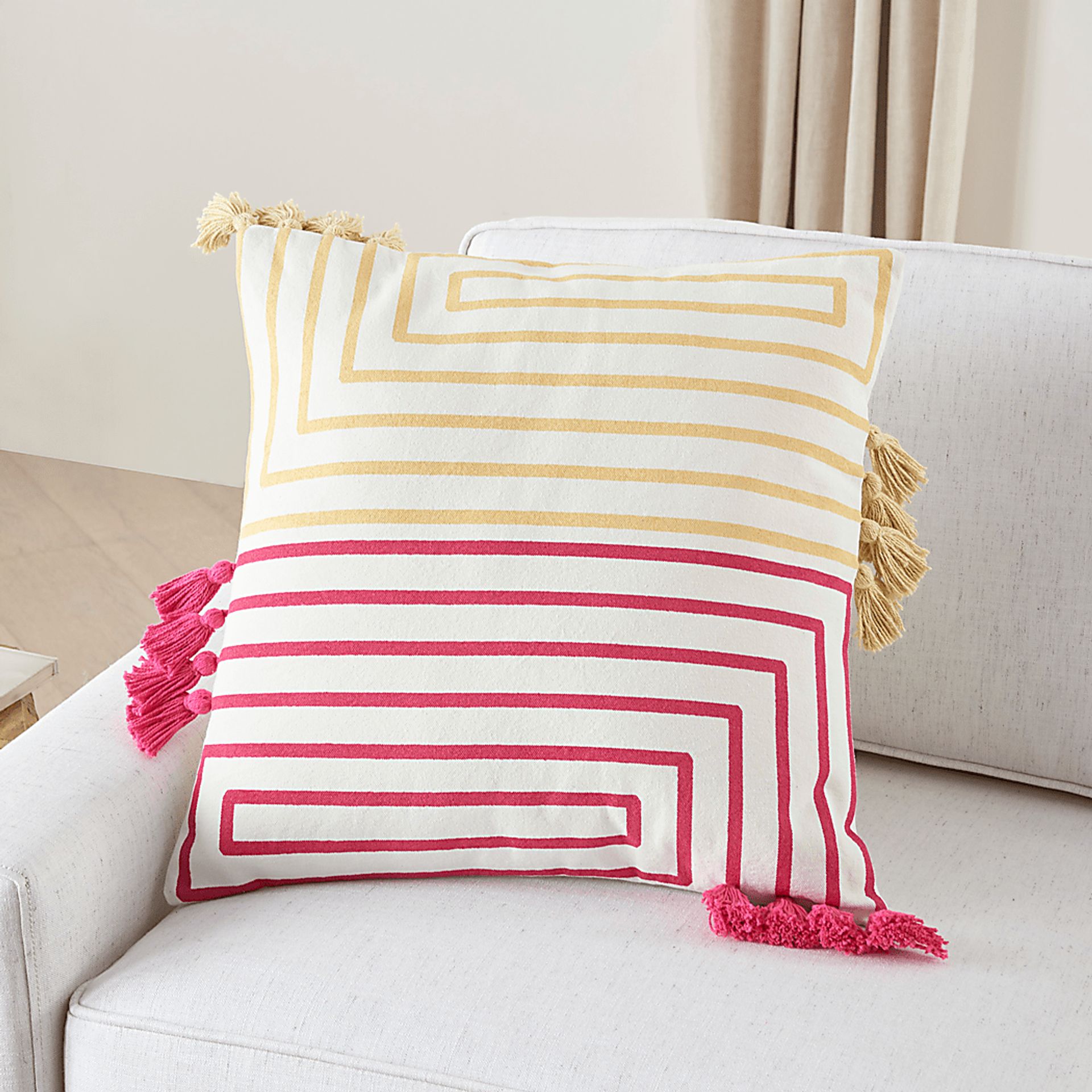 Kids Wiestling Pink Throw Pillow - Image 4