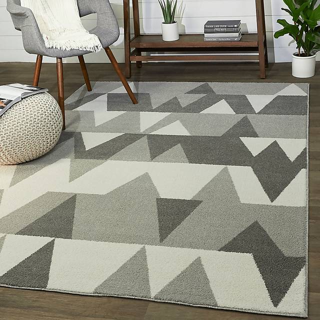 Kids Wild Angles Gray 5'3 x 7' Rug - Thumbnail - Image 2