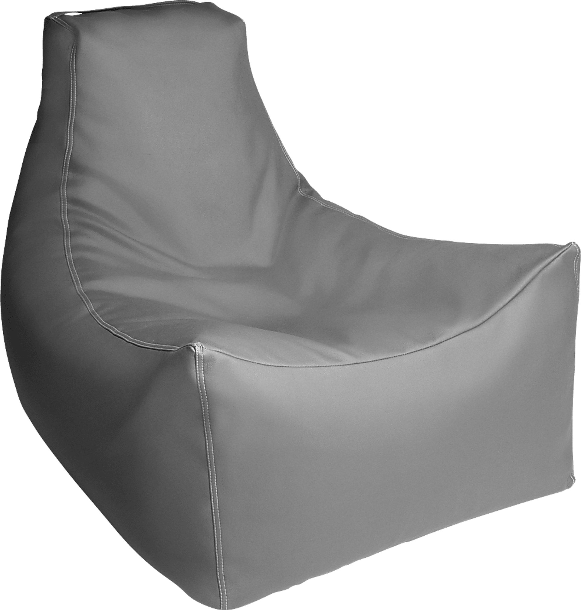 Kids Wilfy Gray Large Bean Bag Chair - Image 1