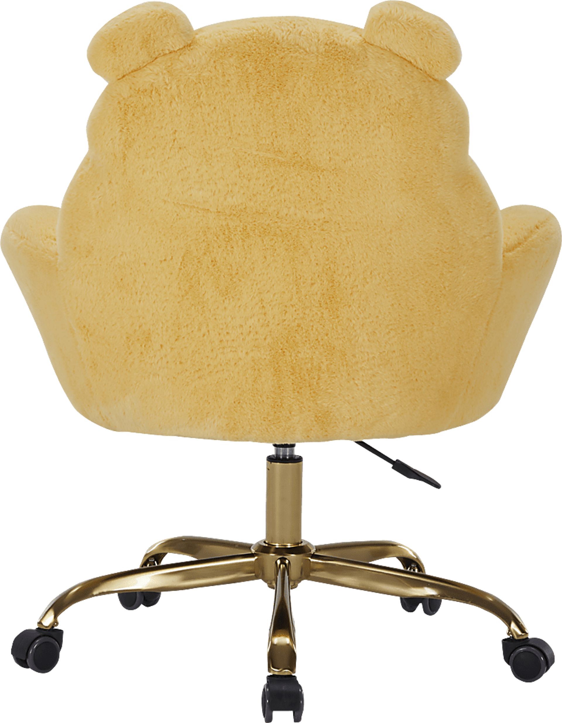 Kids Winnie the Pooh Yellow Swivel Vanity Chair - Image 3
