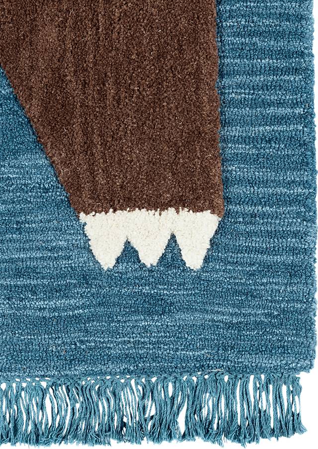 Kids Winter Bear Navy 4' x 6' Rug - Thumbnail - Image 2
