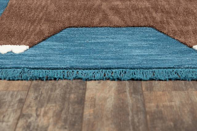 Kids Winter Bear Navy 4' x 6' Rug - Thumbnail - Image 3