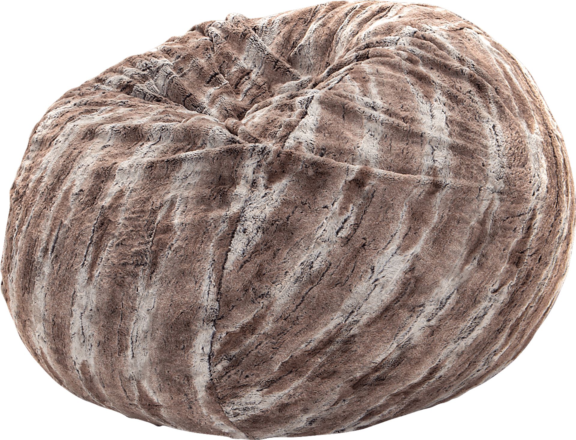 Kids Winter Dream Brown Faux Fur Bean Bag - Image 1