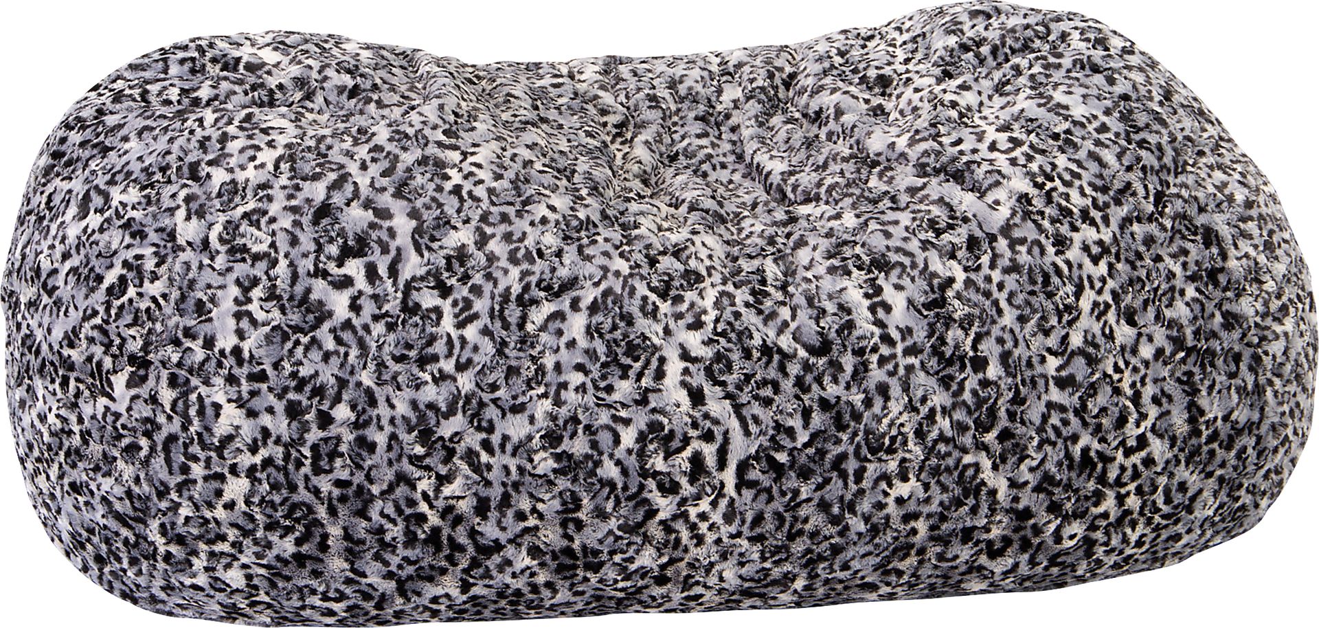 Kids Winter Dream Charcoal Faux Fur Small Bean Bag - Image 1