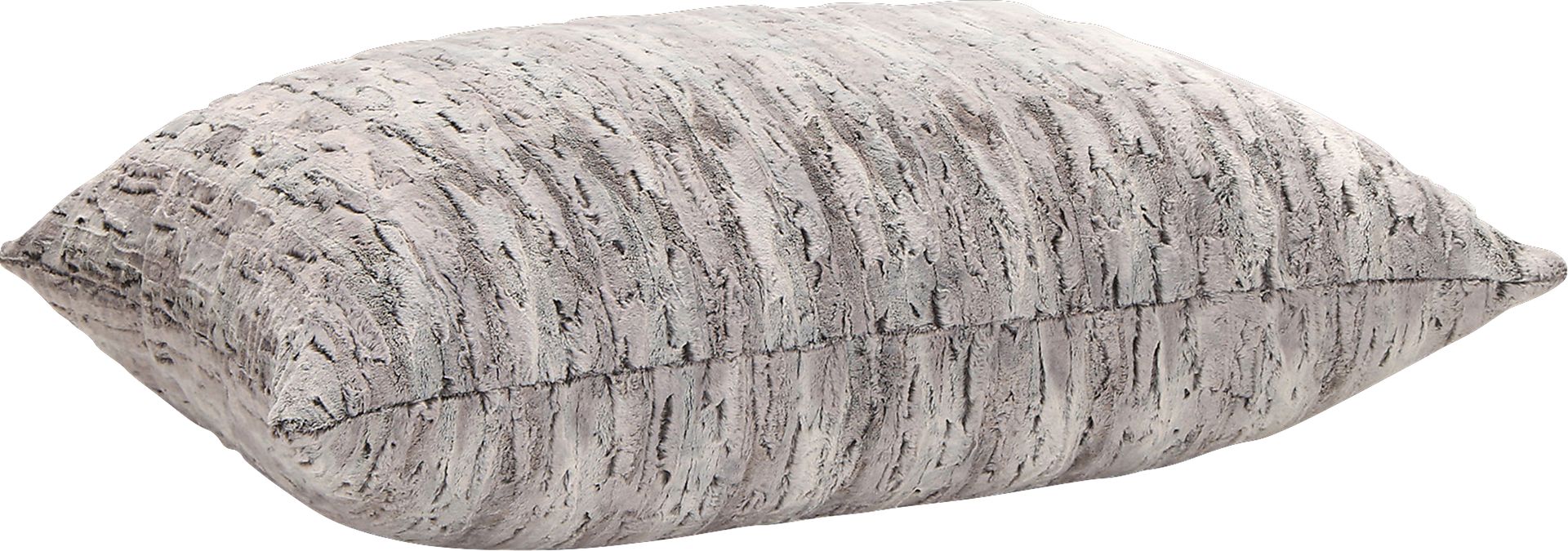 Kids Winter Dream Silver Faux Fur Floor Pillow - Image 1