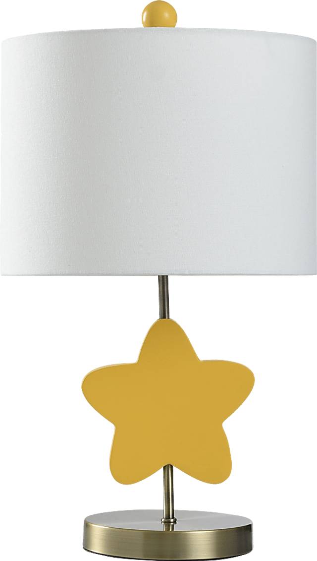 Kids Wish Decor Yellow Gold Star Table Lamp - Thumbnail - Image 1