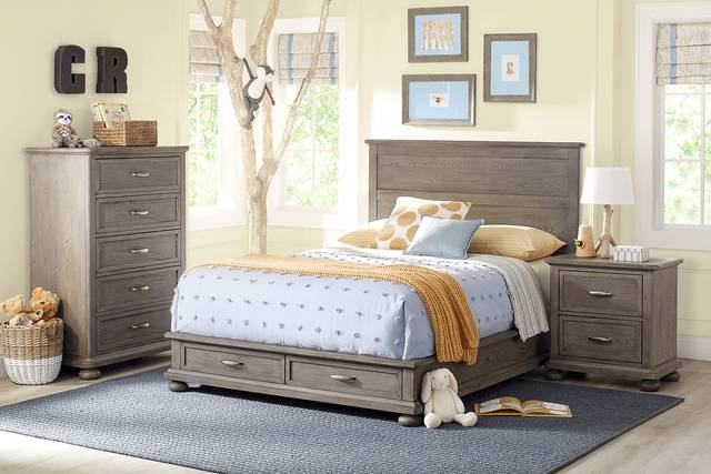 Kids Woodland Adventures Classic Gray 5 Pc Full Platform Bedroom - Thumbnail - Image 1