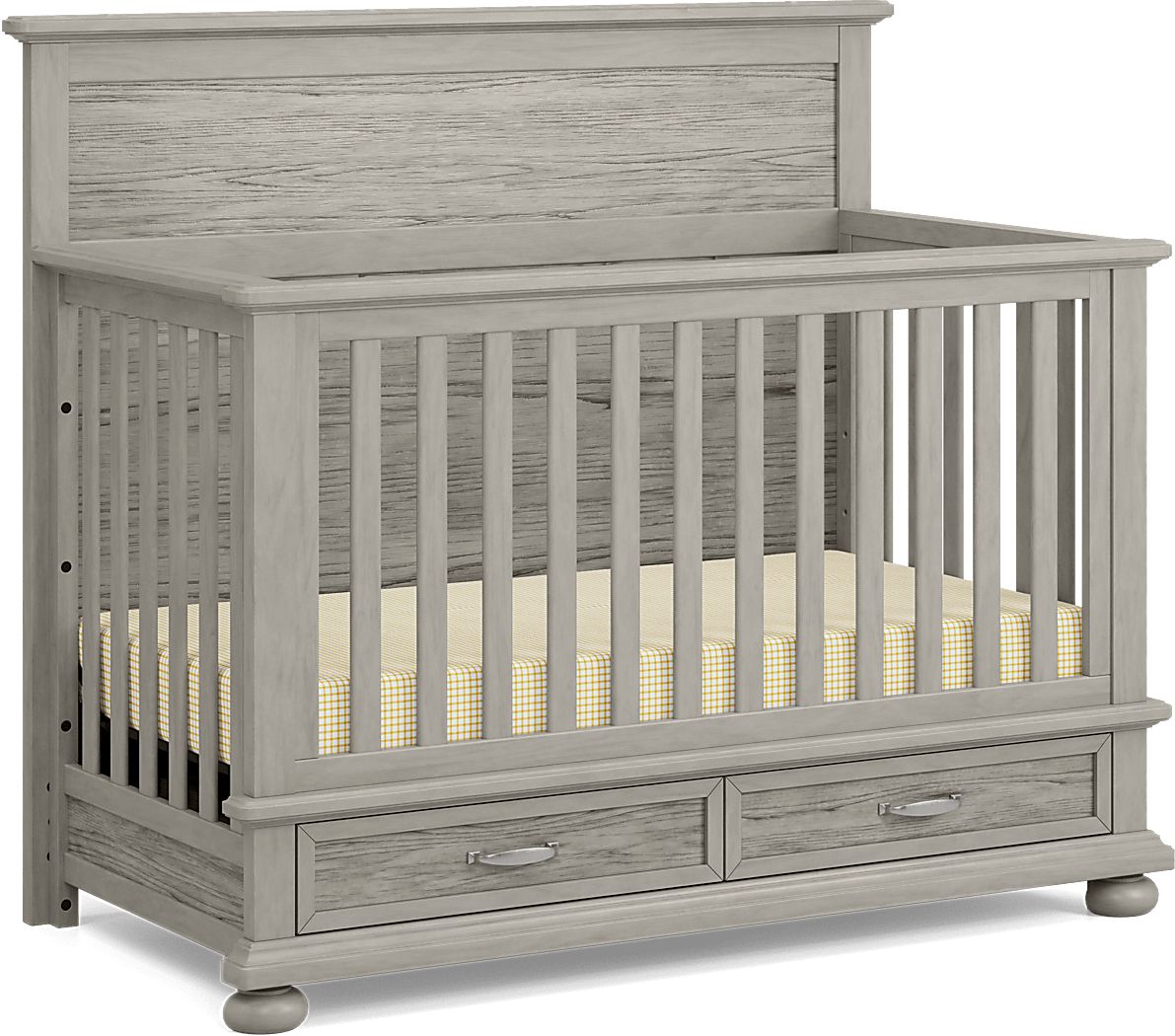 Kids Woodland Adventures Classic Gray Convertible Crib