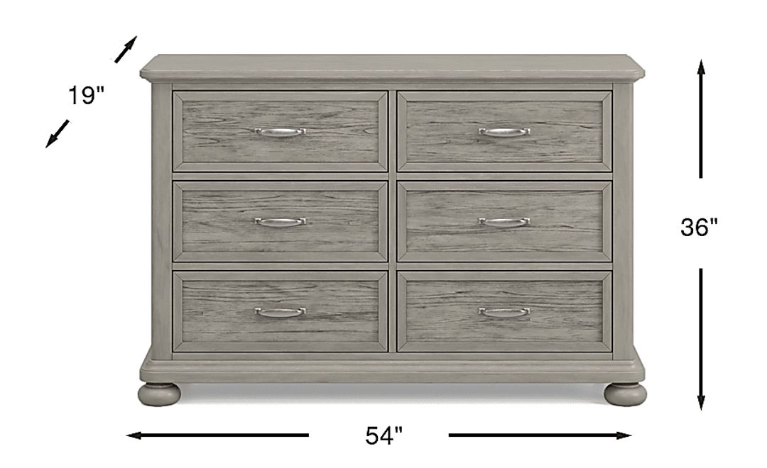 Kids Woodland Adventures Classic Gray Dresser