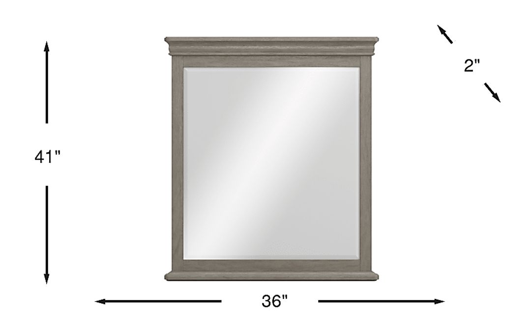 Kids Woodland Adventures Classic Gray Mirror